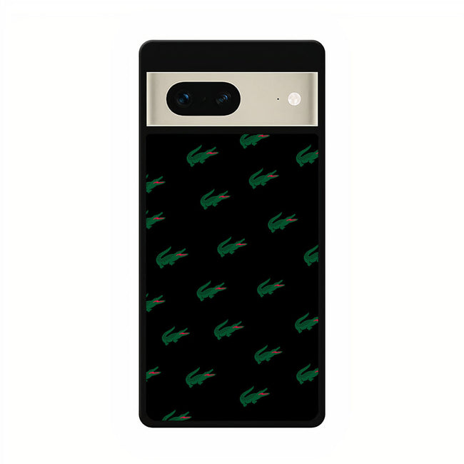 lacoste black google pixel 7 case cover