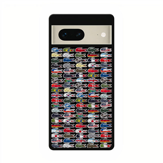 lacoste world flag google pixel 7 case cover