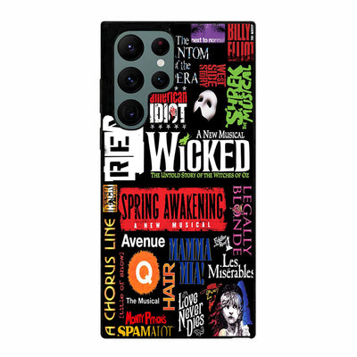 Broadway Musical Collage Poster Samsung Galaxy S23 Ultra | Samsung Galaxy S24 Ultra case cover