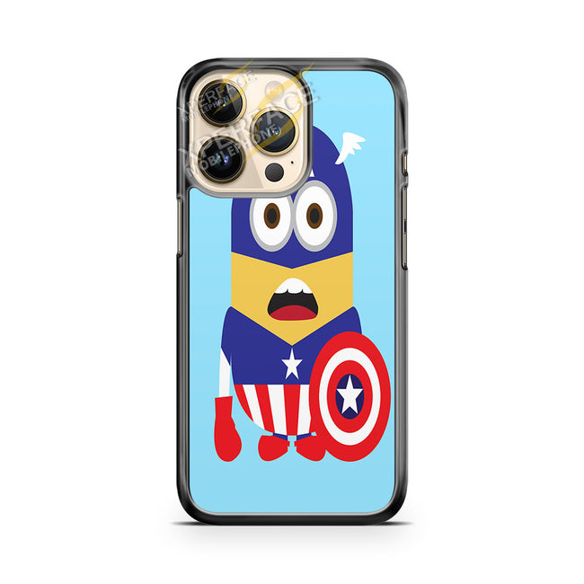 despicable me minion captain america small iPhone 14 Pro Case Cover