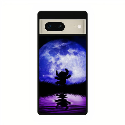 lilo and stich moon silhouette google pixel 7 case cover