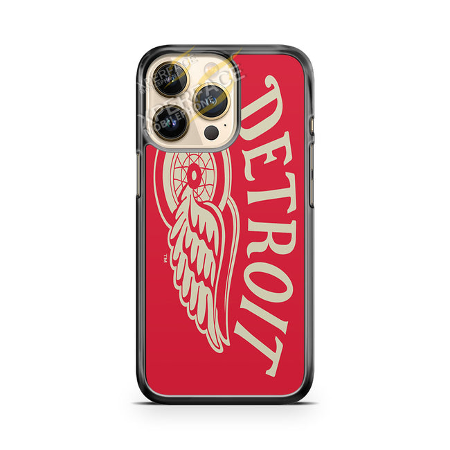 detroit red wings distressed logo iPhone 14 Pro Case Cover