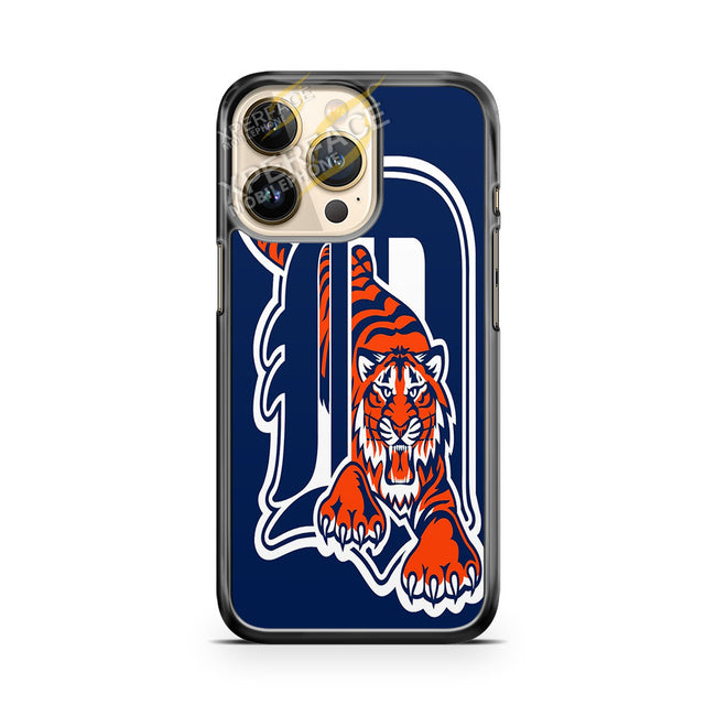 detroit tigers blue iPhone 14 Pro Case Cover