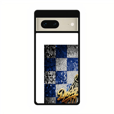 los angeles dodgers glitter logo google pixel 7 case cover