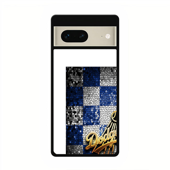 los angeles dodgers glitter logo google pixel 7 case cover