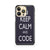 dexter keep calm code iPhone 14 Pro Case Cover