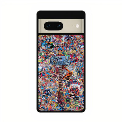 marvel universe comics google pixel 7 case cover