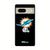 miami dolphins logos on blk google pixel 7 case cover