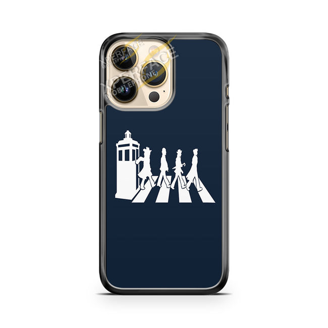 dr who beatles tardis iPhone 14 Pro Case Cover