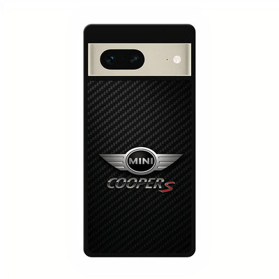 mini cooper s carbon logo google pixel 7 case cover