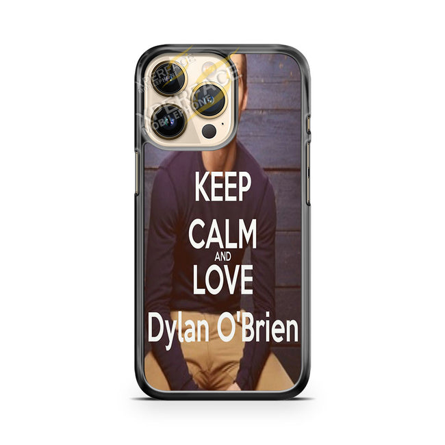 dylan obrien keep calm quote iPhone 14 Pro Case Cover