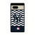 new york yankees blue chevron pattern google pixel 7 case cover