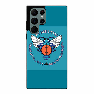 Charlotte Hornets Bee Lieve Samsung Galaxy S23 Ultra | Samsung Galaxy S24 Ultra case cover