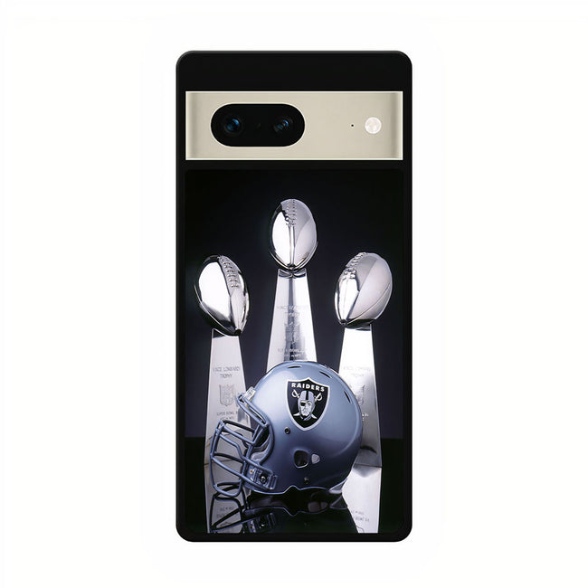 oakland raiders trophy google pixel 7 case cover