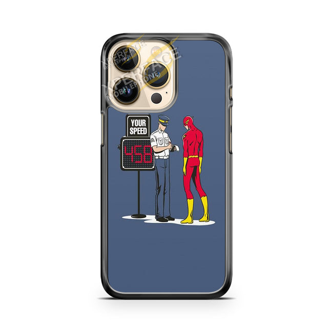 flash comic stop by officer iPhone 14 Pro Case Cover