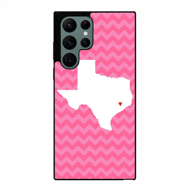 Chevron State Love pink Samsung Galaxy S23 Ultra | Samsung Galaxy S24 Ultra case cover