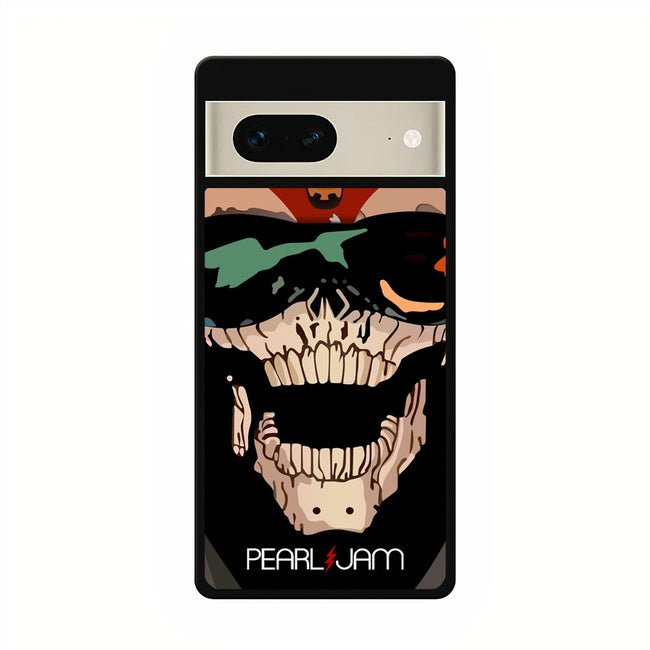 pearl jam skull logo google pixel 7 case cover