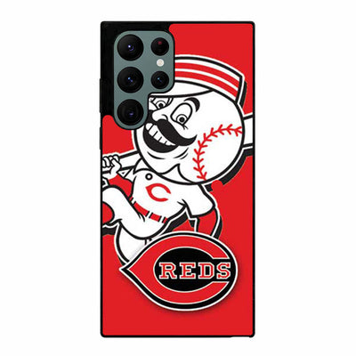 Cincinnati Reds mustache guy red Samsung Galaxy S23 Ultra case cover