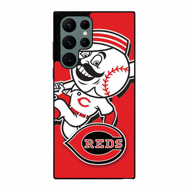 Cincinnati Reds mustache guy red Samsung Galaxy S23 Ultra case cover