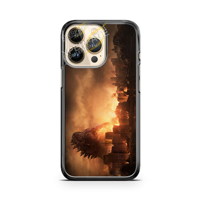 godzilla in skyline iPhone 14 Pro Case Cover