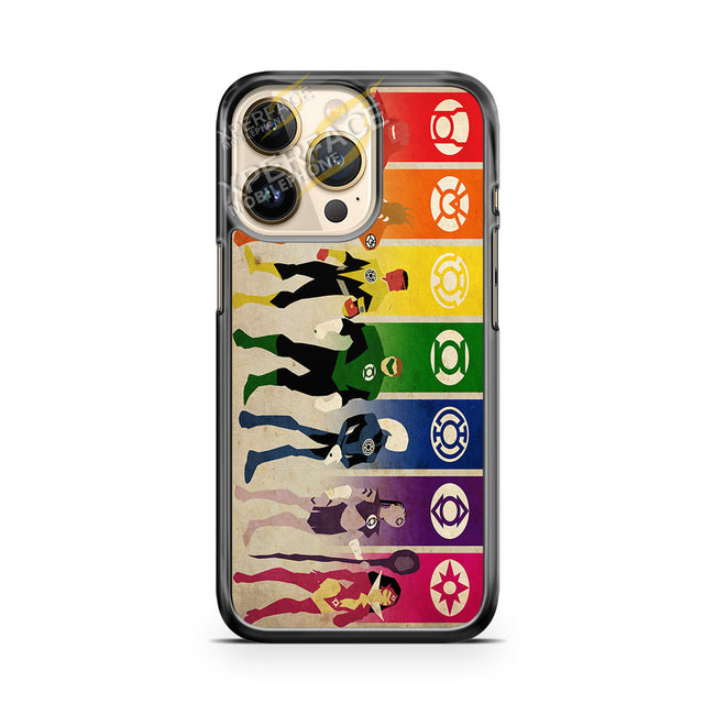 green lantern rainbow strips iPhone 14 Pro Case Cover