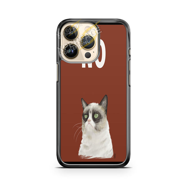 grumpy cat no iPhone 14 Pro Case Cover