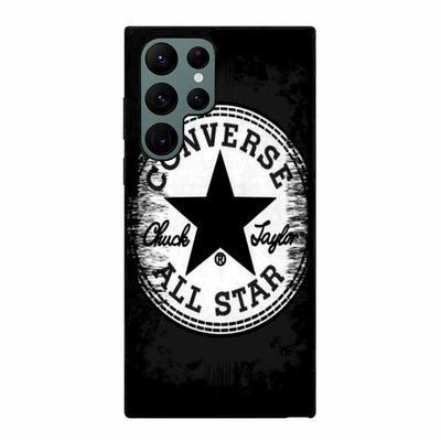 Converse Black Samsung Galaxy S23 Ultra case cover