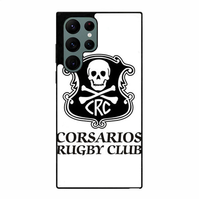 CORSARIOS RUGBY CLUB LOGO WHITE Samsung Galaxy S23 Ultra case cover