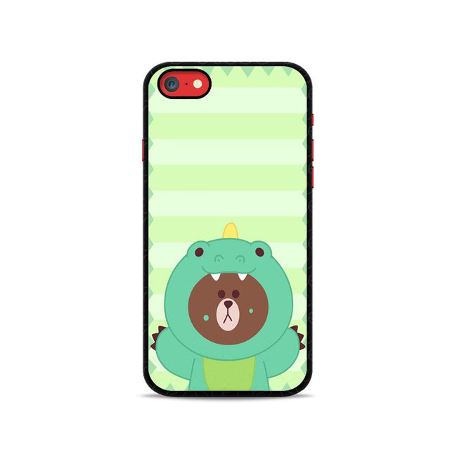 Line Bear iPhone SE 2020 2D Case - XPERFACE