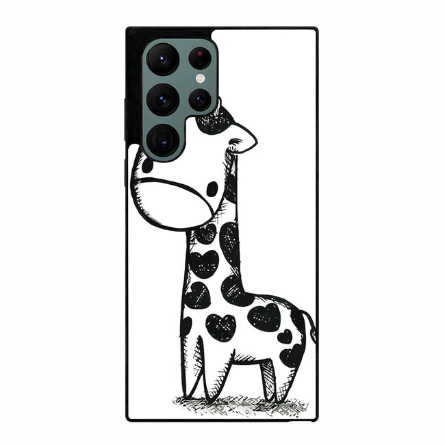 Cute giraffe bw Samsung Galaxy S23 Ultra case cover