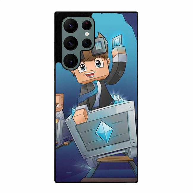 Dantdm the Diamond Minecart Samsung Galaxy S23 Ultra case cover