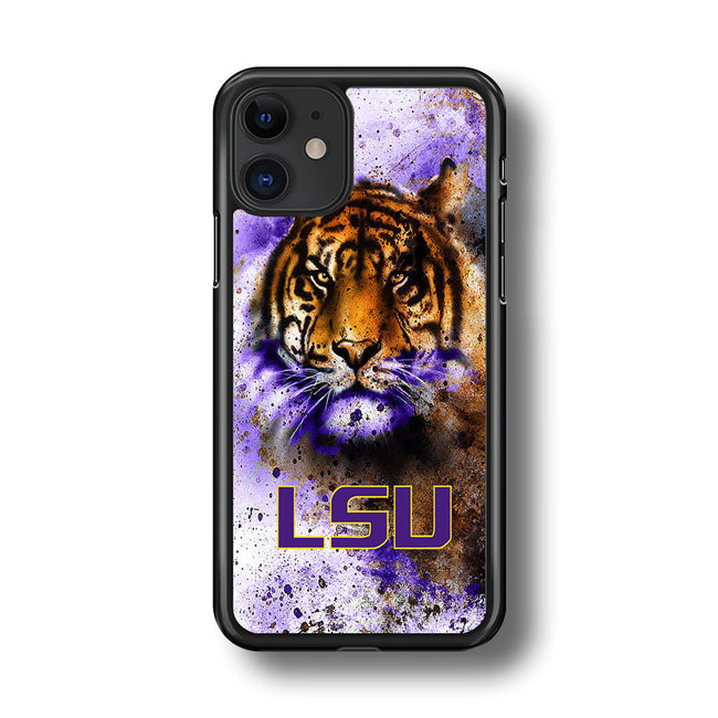 tigers lsu logo wallpaper iPhone 11 case cover