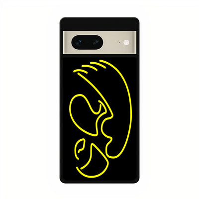 iowa hawkeyes neon google pixel 7 case