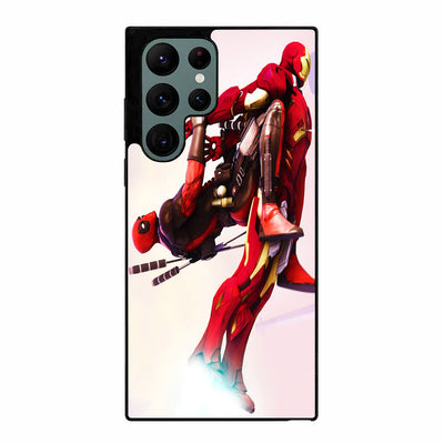 Deadpool Flying On Iron Man Samsung Galaxy S23 Ultra case cover