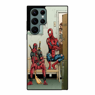 deadpool spiderman Samsung Galaxy S23 Ultra case cover