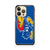 kansas jayhawks logo over blue iPhone 14 Pro Case Cover