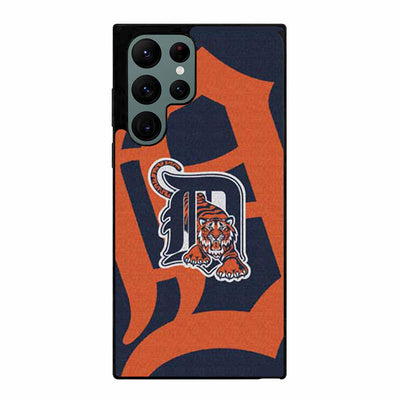 Detroit Tigers grainy logos Samsung Galaxy S23 Ultra case cover