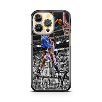 kevin durant dunk close up iPhone 14 Pro Case Cover