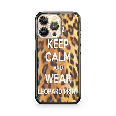 leopard print quote iPhone 14 Pro Case Cover