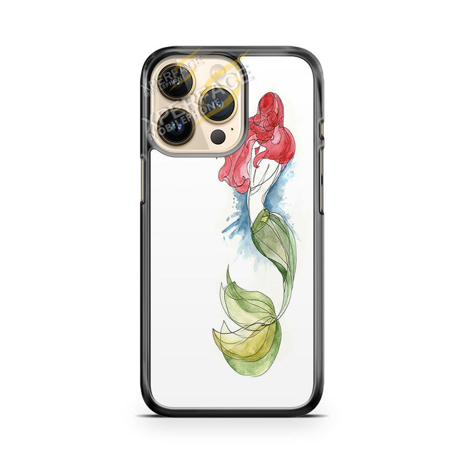 little mermaid watercolor 2 iPhone 14 Pro Case Cover