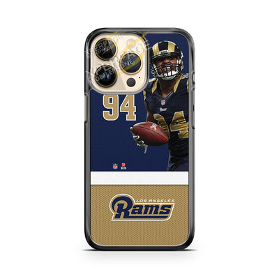 los angeles rams robert quinn action shot iPhone 14 Pro Case Cover