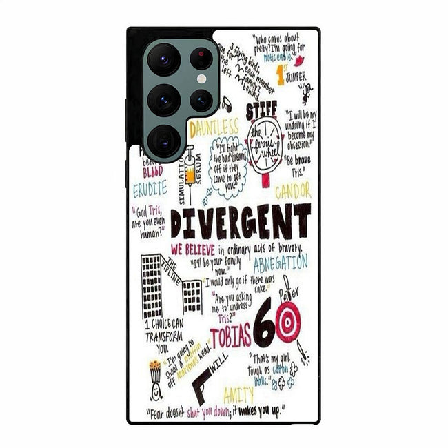 Divergent Collage Word Samsung Galaxy S23 Ultra case cover