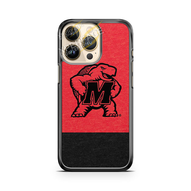 maryland terrapins red split iPhone 14 Pro Case Cover