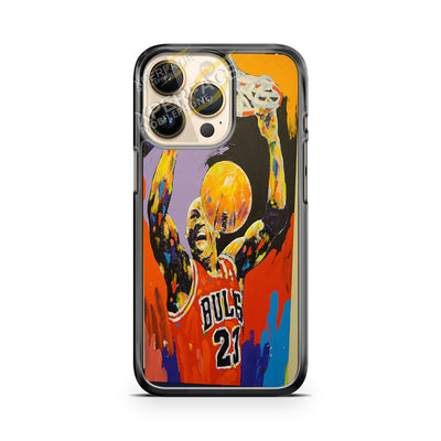 michael jordans art iPhone 14 Pro Case Cover