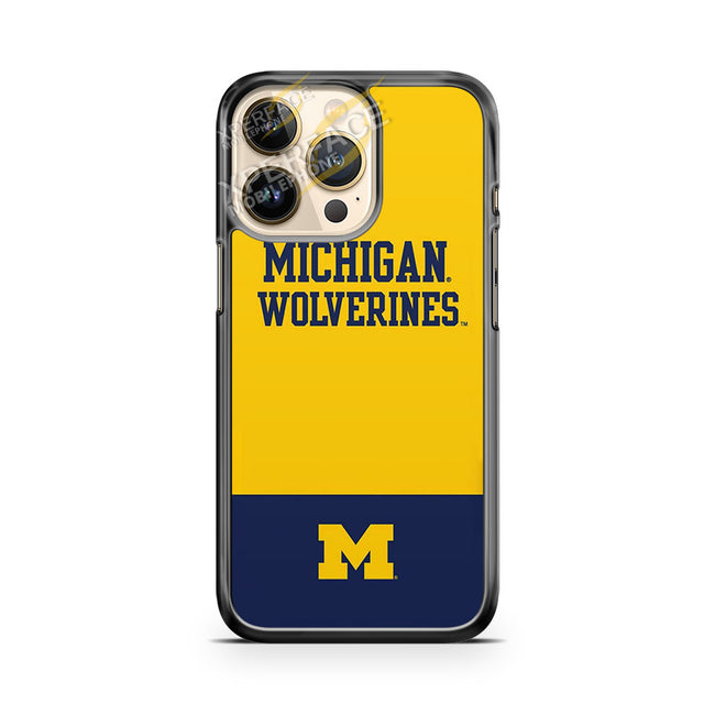 michigan wolverines split iPhone 14 Pro Case Cover