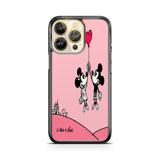 mickey and minnie valentine iPhone 14 Pro Case Cover