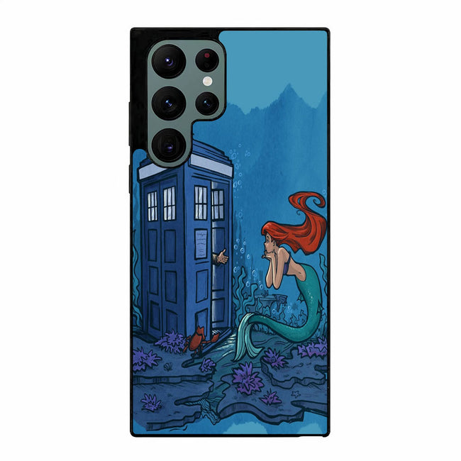 Dr Who Tardis Ariel The Little Mermaid Samsung Galaxy S23 Ultra case cover