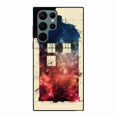 Dr Who Tardis Galaxy logo 1 Samsung Galaxy S23 Ultra case cover