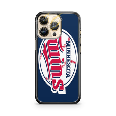 minnesota twins logo on baseball iPhone 14 Pro Case Cover