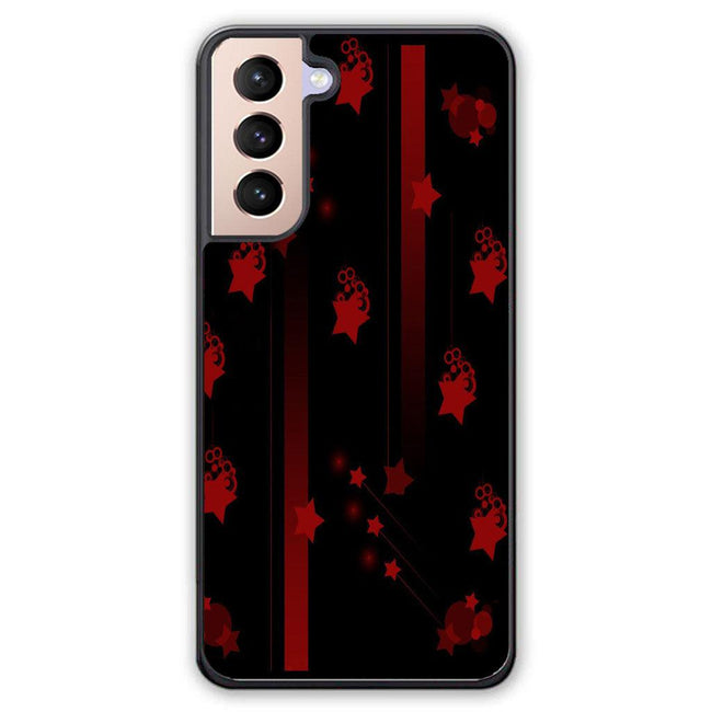 red-and-black-stars Samsung galaxy S21 Plus case - XPERFACE